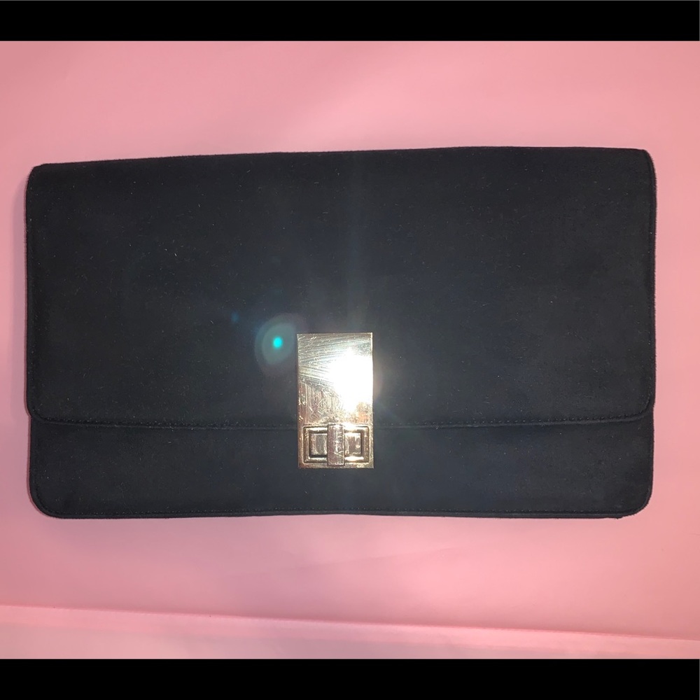 Express Black Clutch